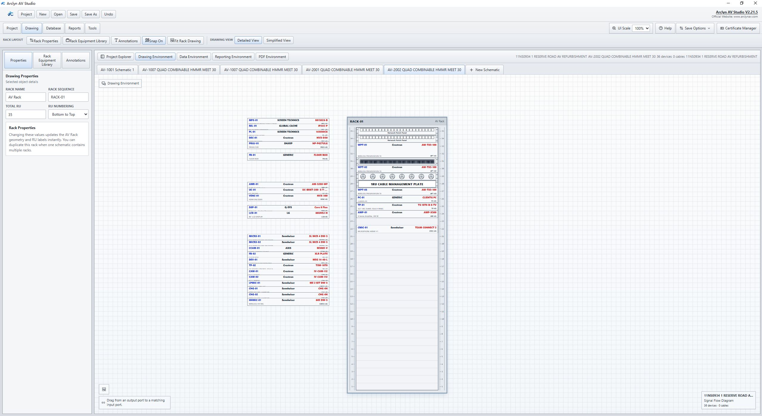 Automatic rack layout generation from schematic data