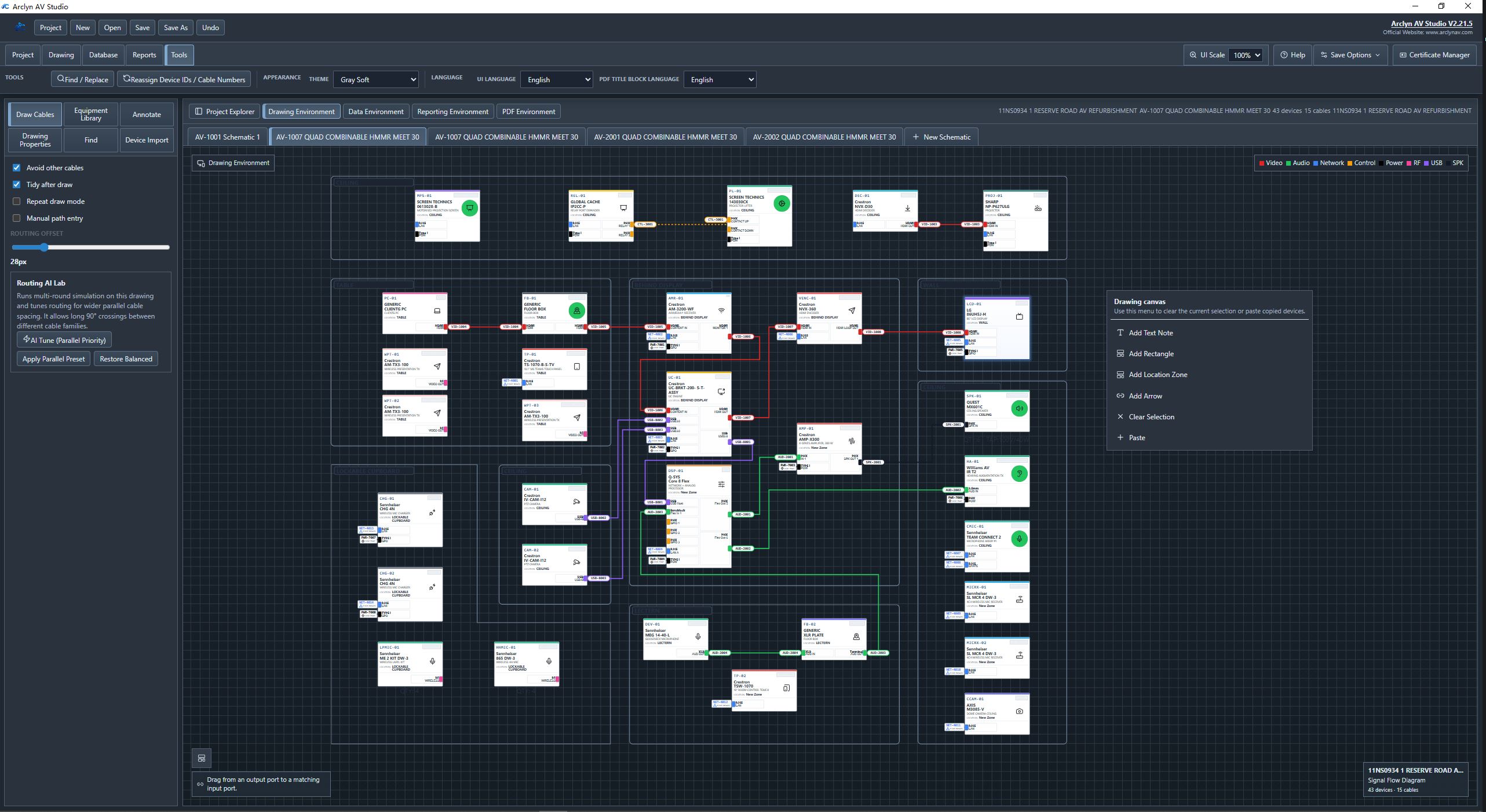 Dark mode interface for long working sessions